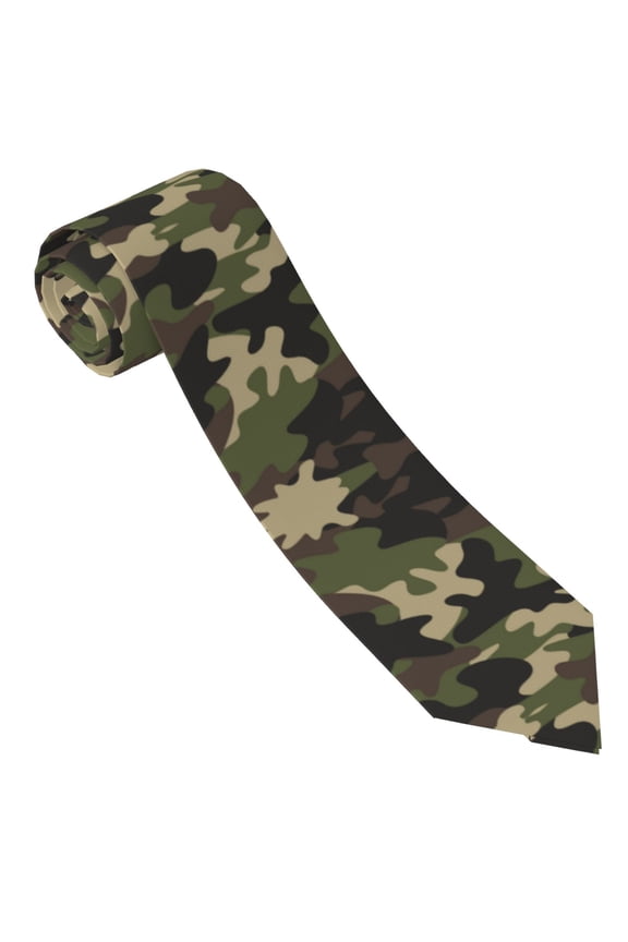 Men'S Tie Camouflage Print Pattern Print Polyester Necktie - One Size