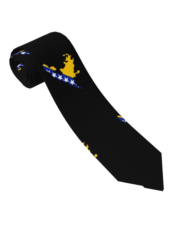 Men'S Tie Osnian Flag Map Print Polyester Necktie - One Size