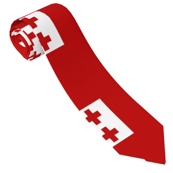 Men'S Tonga Flag Tie Fashion Causal Printed Necktie