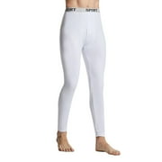 JXFWELS Men'S Traditional Thermal Underwear Long Johns Bottom (1Pack-White,Xxl) Thin No Fleece