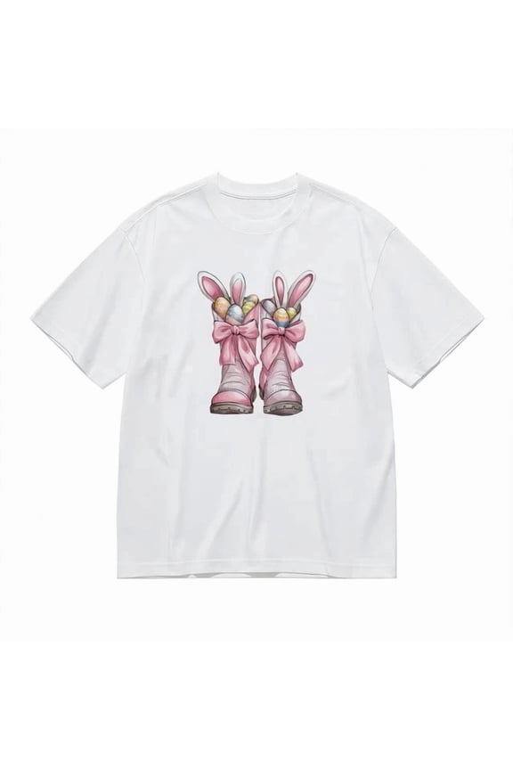Men'S Trend Breathable Classic T Shirt Pink Ribbon Spring Festival Pattern Tee