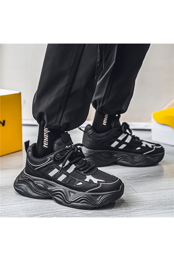 Men'S Trendy And Versatile Thick-Soled Dad Shoes, Comfortable for Outdoor Leisure And Fitness Activities in All Seasons