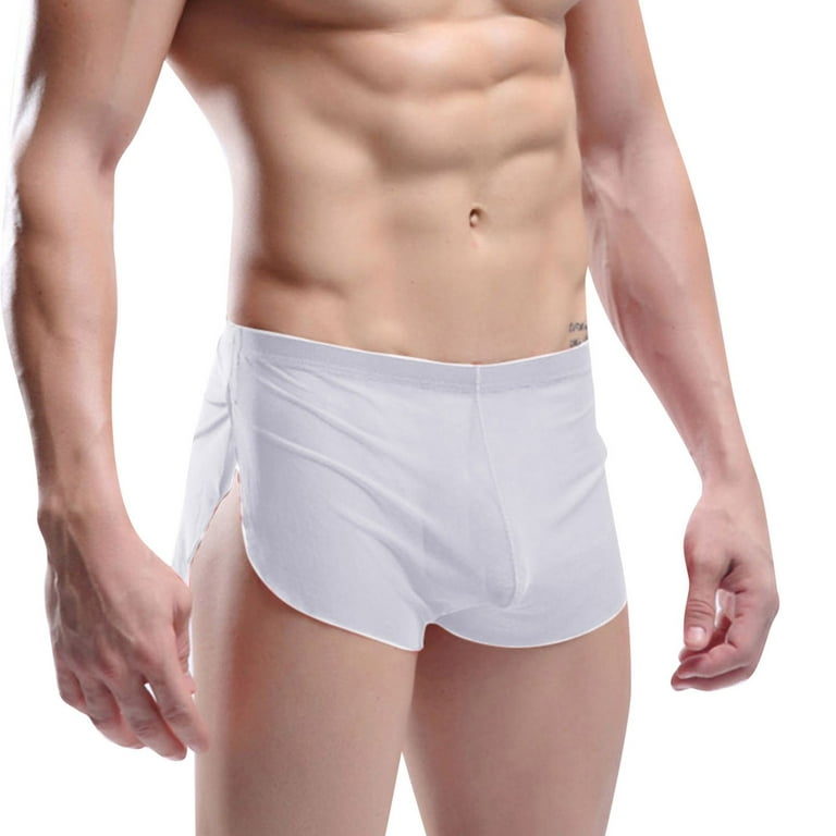 Men'S Underwear Pants Round Three-Point Pants Home Silky Men'S Shorts  Military 