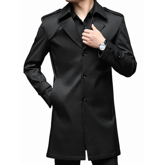 Men'S Versatile Trench Coat for Spring, Autumn, and Winter - Stylish and Functional