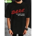 thumbnail image 1 of Men'S Vintage D.A.R.E. Inspired T-Shirt - Black 90S Retro Graphic Tee, 1 of 5