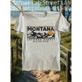 thumbnail image 1 of Men'S Vintage Montana Outdoor Graphic T-Shirt - Soft Cotton, Breathable & Machine Washable, Short Sleeve Crew Neck, Regular Fit, Perfect for Summer Weekend Casual Wear, 1 of 6