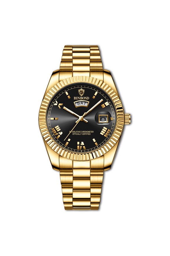 Men’S Watch Men's Luminous Running Alarm Clock Watch Men's Watch, Wristwatch, Date Calendar for Outdoor Casual, Classic Analog for Business Gifts