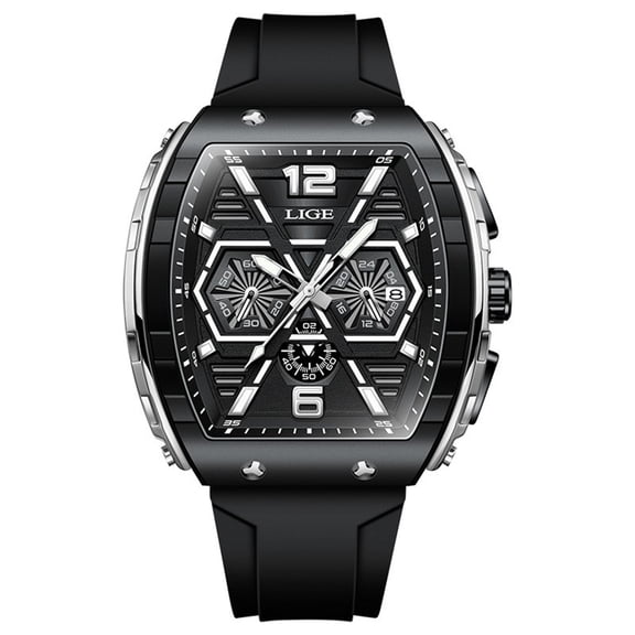 Men'S Watch Men's Luminous Running Alarm Clock Watch Mens Watches Big Face Classic Stylish Fashion Casual Designer Business Work Wrist Watch Elegant Gift for Men