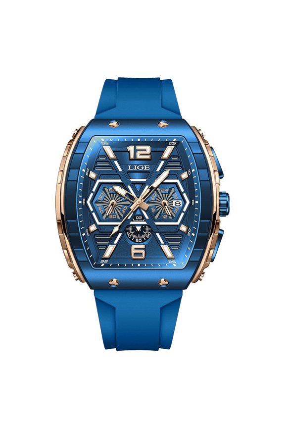 Men’S Watches Men's Luminous Running Alarm Clock Watch Watches for Men Mens Date Sports Analog Army Wrist Watch