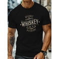 thumbnail image 1 of Men'S Wild West Cowboy Whiskey Graphic T-Shirt - Casual Crew Neck, Short Sleeve, Machine Washable, Summer Fashion, Large, Mature Style, Mature Casual Wear | Vintage Graphic Tee | Comfortable, 1 of 10