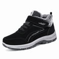 thumbnail image 1 of Men'S Winter Snow Boots | Thickened Cold-Proof Short Boots, PU Upper & PVC Sole, Low-Cut Ice-Slip Resistant Texture Suitable for Skating and Walking - Warm Ankle Boots (Black) - Not Heavy, 1 of 8