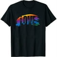 thumbnail image 1 of Men'S Women'S Gay Pride Rainbow Love Shirts Premium T-Shirt Black Small, 1 of 5