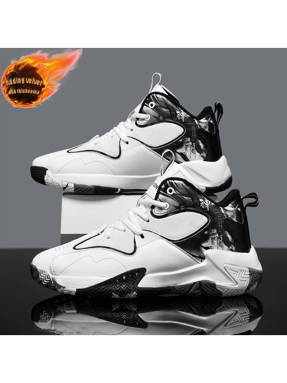Men'S & Women'S Large Size Durable Slip-Resistant Basketball Sneakers - Low-Top Casual Shoes with Cushioned Rubber Sole, Arch Support & Height Boost - / Sneakers for Casual Attire, Gym