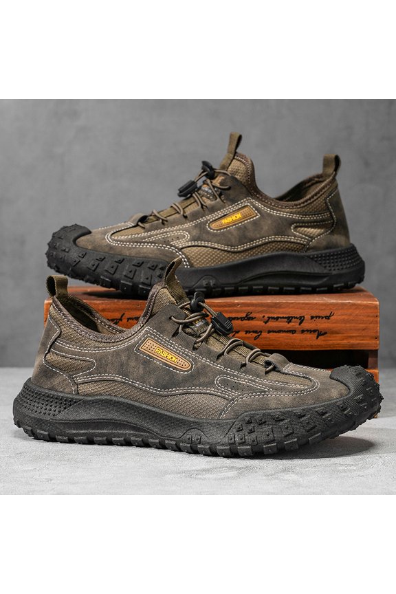 Men'S & Women'S Low-Top Work Boots-like Sneakers -  Cushioned Insole, Breathable Fabric & Durable Synthetic Upper Slip-Resistant PVC Sole, - All-Terrain Traction for Outdoor, Casual）