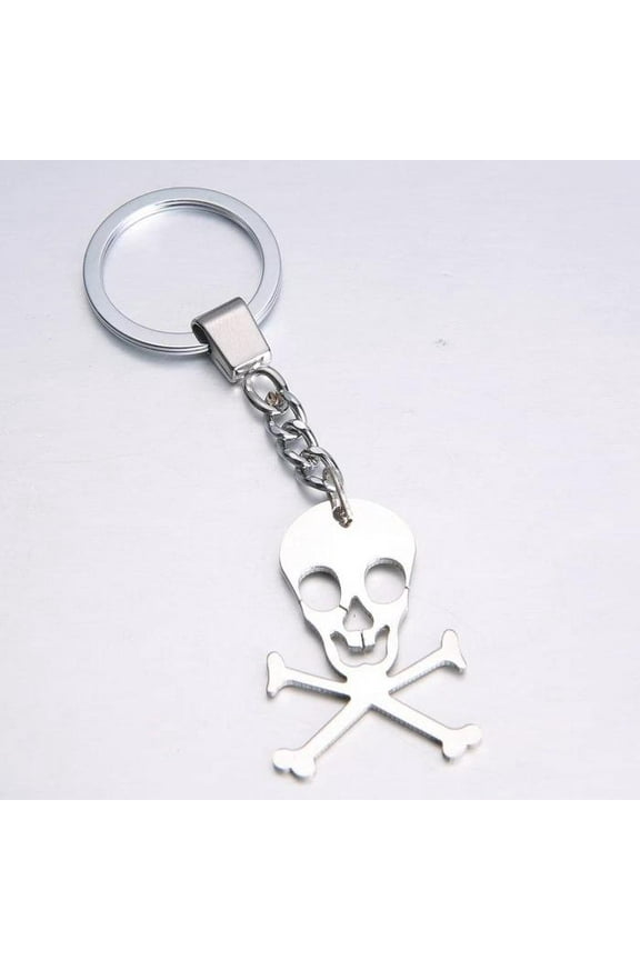 Men'S Women'S Unisex Stainless Keychain Finders Rings Death Symbol L80