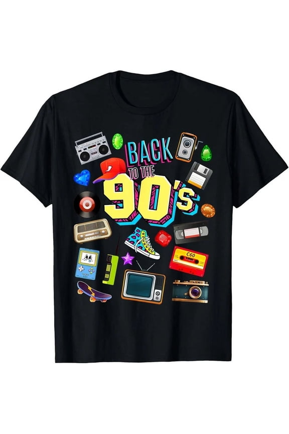 Men'S Women'S Vintage Retro Back To 90'S Graphic Design T-Shirt Unisex S-5XL Hot Trending Shirt, Vintage Birthday Gift