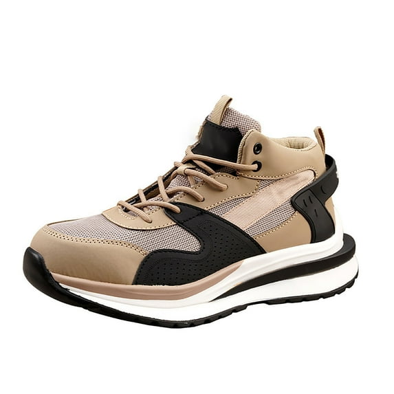 Men'S Work Boots Breathable Non Slip Safety Boots Anti-Smash and Anti-Puncture Steel Toe Boots (Size: 36-48)