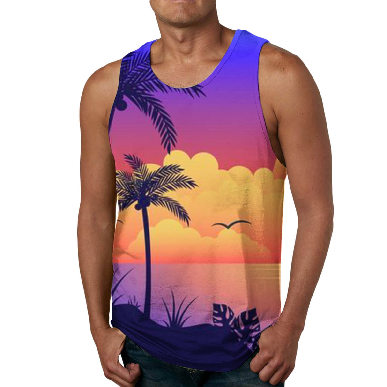 Mens Reel Cool Man Can Tackle Anything Funny Fishing Tank Top :  Clothing, Shoes & Jewelry