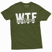 Men'S Wtf Where Is The Fish Funny T-Shirt Fisherman Gifts Fishing Shirt For Him