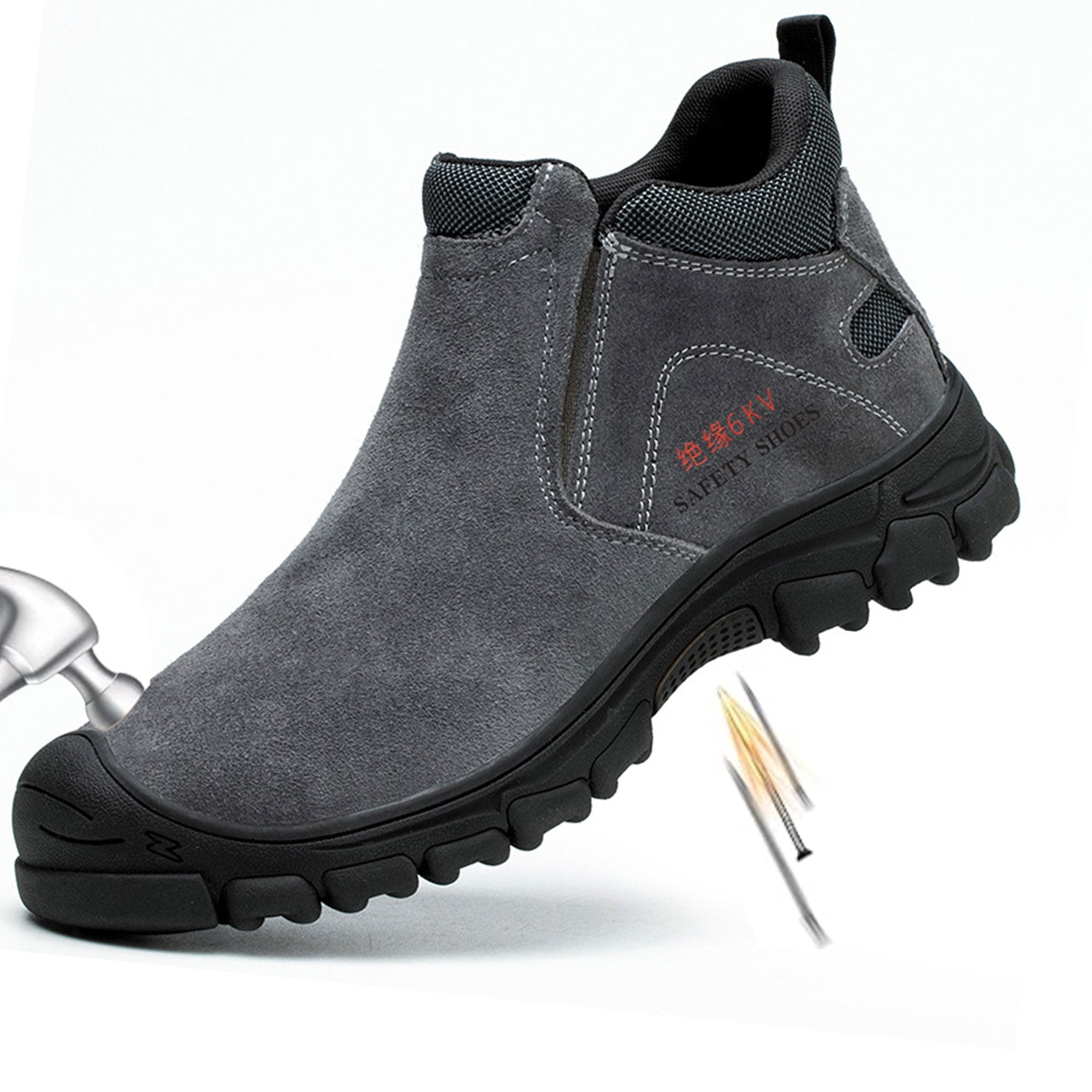 Steel Toe Slip on Boots