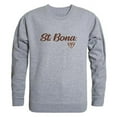 thumbnail image 1 of Men Saint Bonaventure University Bonnies Script Crew Fleece, Heather Grey - Small, 1 of 1