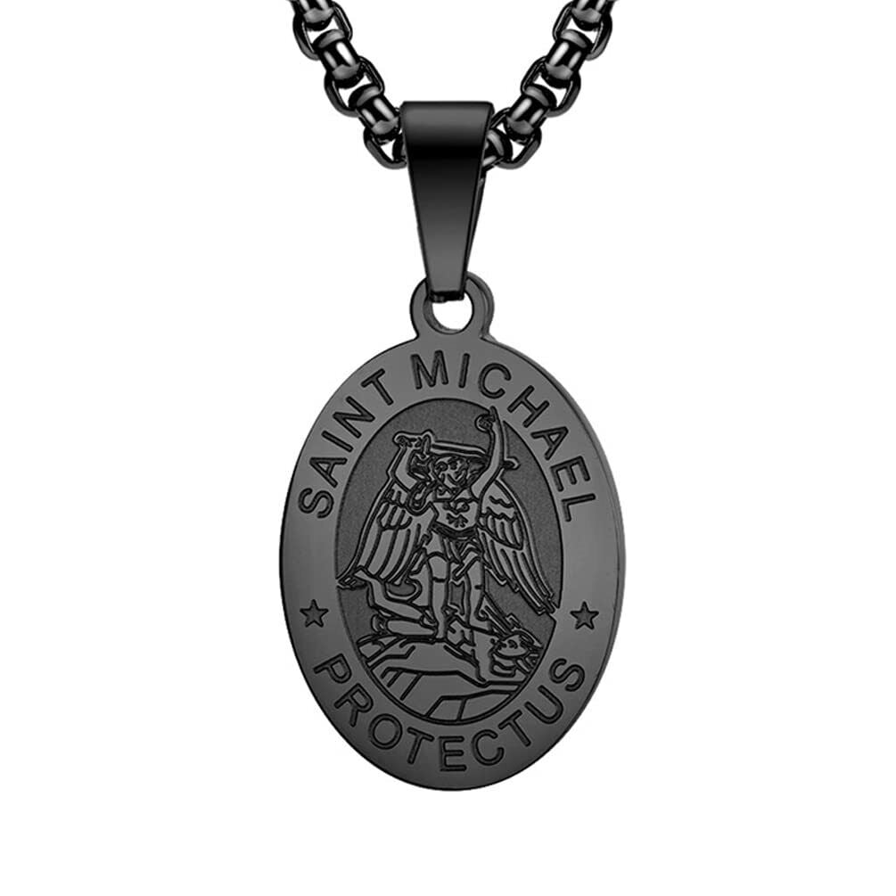 St Christopher Medal For Men St Michael / St Christopher Pendant