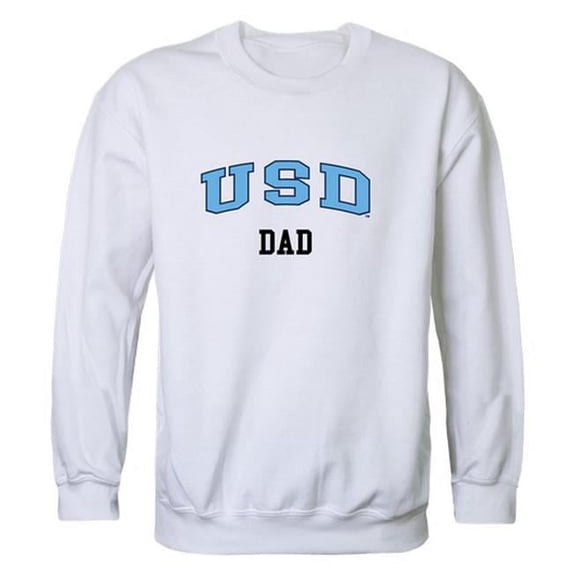 Men San Diego Toreros Dad Crewneck Fleece, White - Small