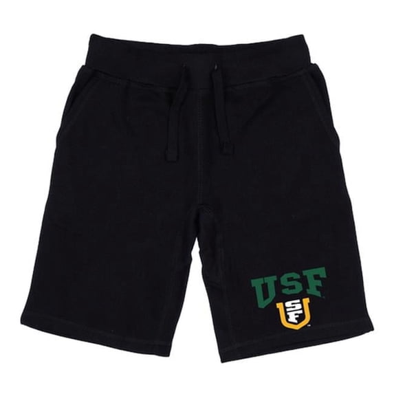 Men San Francisco Dons Premium Shorts, Black - Large
