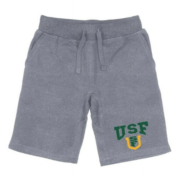 Men San Francisco Dons Premium Shorts, Heather Grey - Small