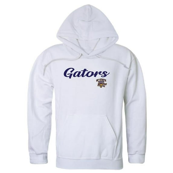 Men San Francisco State Gators Script Hoodie, White - Medium