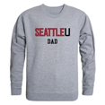 thumbnail image 1 of Men Seattle University Redhawks Dad Crewneck Fleece, Heather Grey - Small, 1 of 1