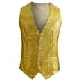 thumbnail image 1 of Men Sequined Vest Casual Tank Top Suit Male Cool Camis Dailywear, 1 of 2