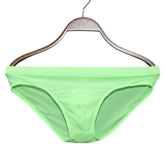 Men Sexy Briefs Bikini Solid Color Low Waist Underpants Comfort Soft Close Fitting Mini Panties