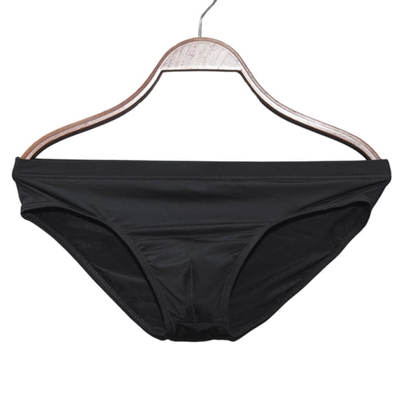 Men Sexy Briefs Bikini Solid Color Low Waist Underpants Comfort Soft Close Fitting Mini Panties