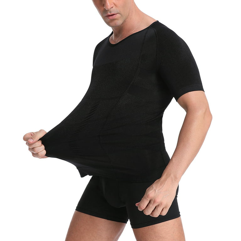 Men Shapewear Shirt Vest Slimming Underwear Body Shaper Tight Tank Top  Waist Trainer Tummy Control Girdle
