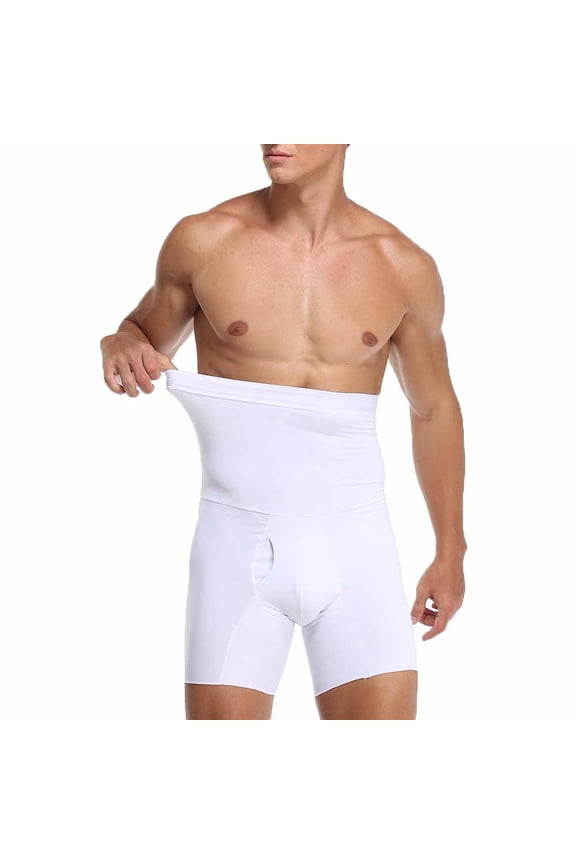 Men Shapewear Tummy Control Slimming Shorts High Waist Compression Body Shaper Abdomen Underwear Boxer Briefs