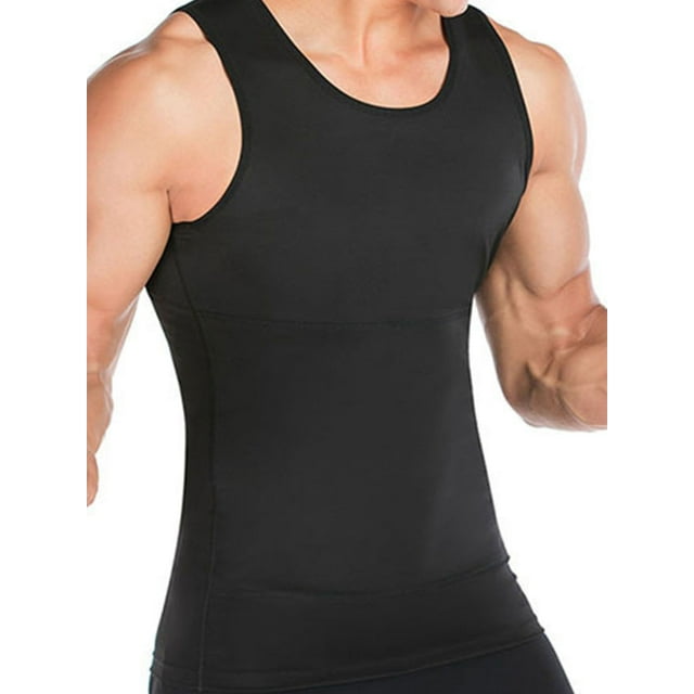 Men Shapewear Vest Seamless Shaper Top Sweatshirt Sportswear