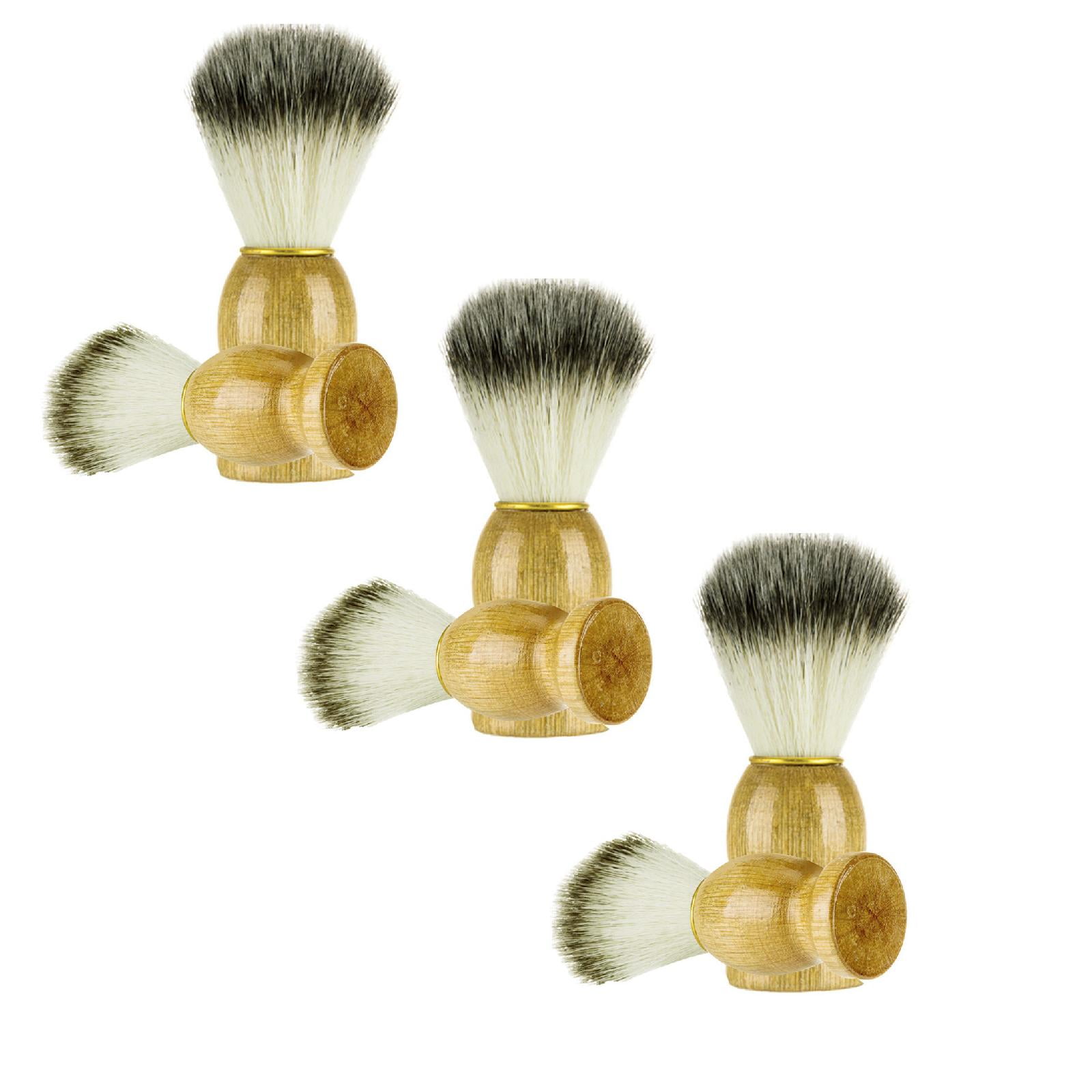Men Shaving Bear Brush Hair Shave Wood Handle Barber Tool Scrunch It