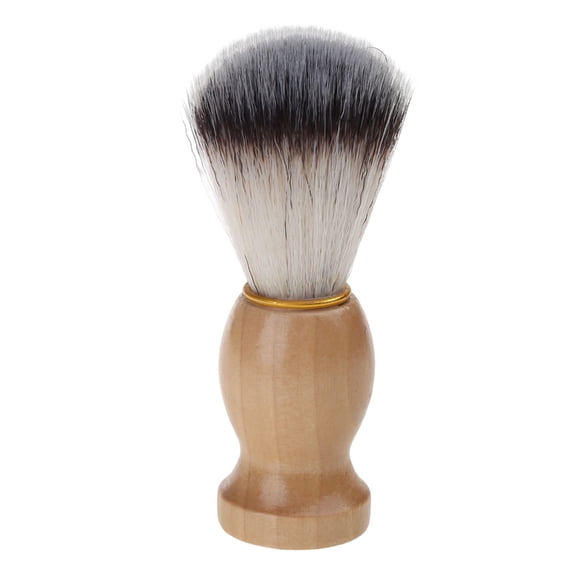 Men Shaving Brush with Wooden Handle Nylon Hair Face Cleaning Beard Cleaner Tool