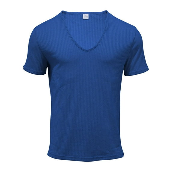 Men Shirt, Xunlbb Men's Vintage Strip Short Sleeve T-shirt U-neck Pullover Round Neck Casual