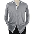 thumbnail image 1 of Men Shirt J.Valintin Turkey-Usa 100% Egyption Cotton Axxess Style 1R57-01 black, 1 of 12