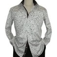 thumbnail image 1 of Men Shirt J.Valintin Turkey Usa Egyption Cotton Axxess Style 3325-1 Brown, 1 of 12