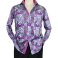thumbnail image 1 of Men Shirt JValintin Turkey-Usa 100% Egyptian Cotton Axxess Style 1206-4 Purple, 1 of 12