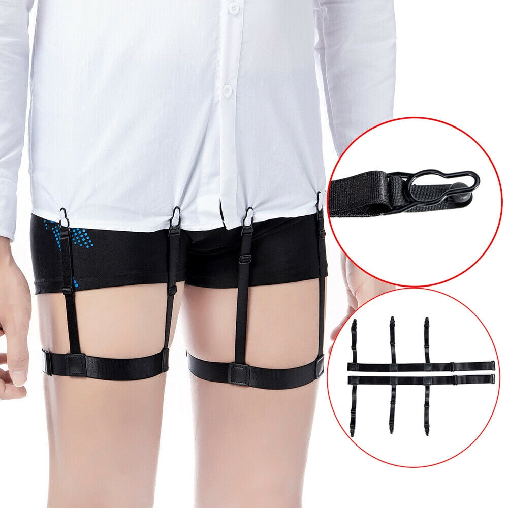 mens garter belt Shirt Stays for Men Adjustable Shirt Garter Suspender Belts main image 0