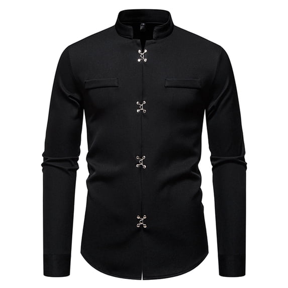 Men Shirts Cotton Long Sleeve Dress Shirts for Men Button Down Shirt Formal Office Wear Business Casual