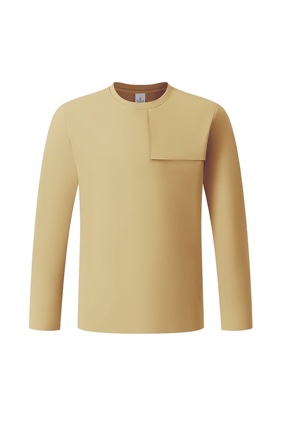 Men Shirts Fall Performance Long Sleeve Wicking Outdoor Activewear Sports Casual Tops