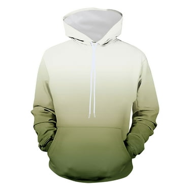Men Shirts Long Sleeve Button down Clearance Sweatshirts Gradient Hoodie Pullover Casual Long Sleeve Sweatshirt