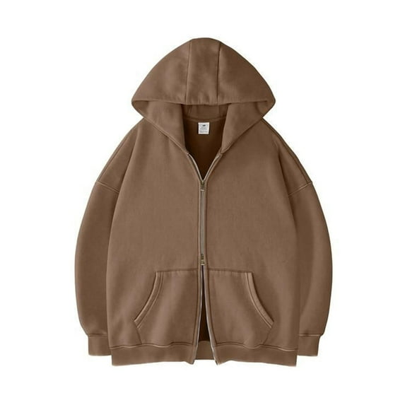 Men Shirts Long Sleeve Mens Womens Double Zip Up Hoodie Oversized Acid Wash Heavyweight Fleece Cotton Zipper Hoodie Vintage