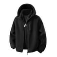 thumbnail image 1 of Men Shirts Zip Up Hoodie Men Polar Fleece Mens Heavyweight Sherpa Lined Insulated Hoodies Warm Outwear Jacket with Pockets, 1 of 4