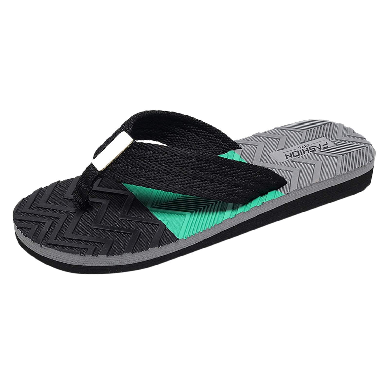 Men Shoes Fashion Beach Flip Flops Flat Toe Sandwich Beach Flip Flops For Men Lightweight Mens Sandals Shoes Men Flip Flops Bass Flip Flops for Men